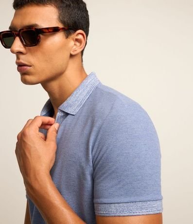 Polo Comfort en Algodón Texturizado con Manga Corta 3