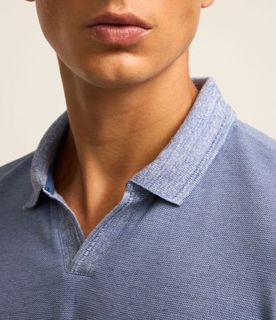 Polo Comfort en Algodón Texturizado con Manga Corta 4