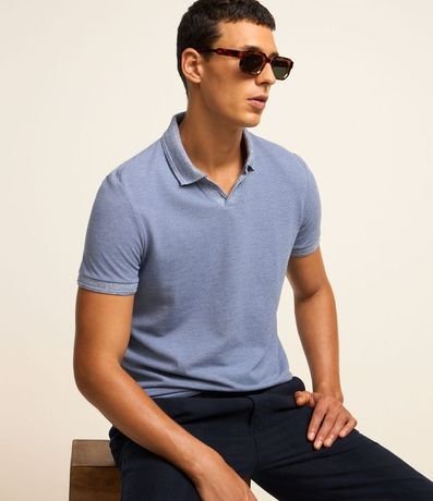 Polo Comfort en Algodón Texturizado con Manga Corta 5