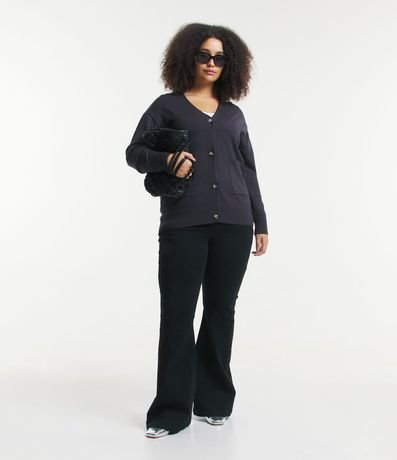 Cardigan de Punto con Bolsillos Delanteros Curve & Plus Size 2