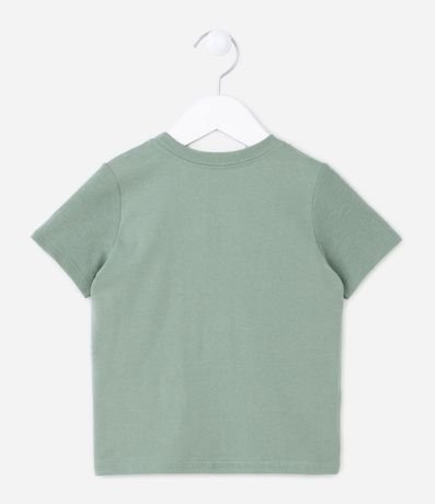 Remera Infantil con Recorte Texturizado y Tag Aplicado en el Bajo - Talle 1 a 5 años 2