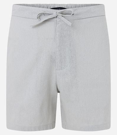 Bermuda Slim en Viscolino con Cordón y Bolsillos 5