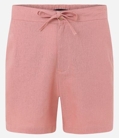 Bermuda Slim en Viscolino con Cordón y Bolsillos 5