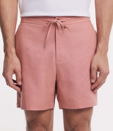 Bermuda Slim en Viscolino con Cordón y Bolsillos 2