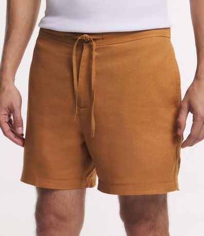 Bermuda Slim en Viscolino con Cordón y Bolsillos 3