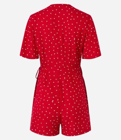 Enterito en Viscosa con Transpasse y Estampa de Lunares 2