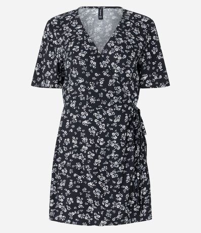 Enterito en Viscosa Floral Liberty con Escote Traspasado 5