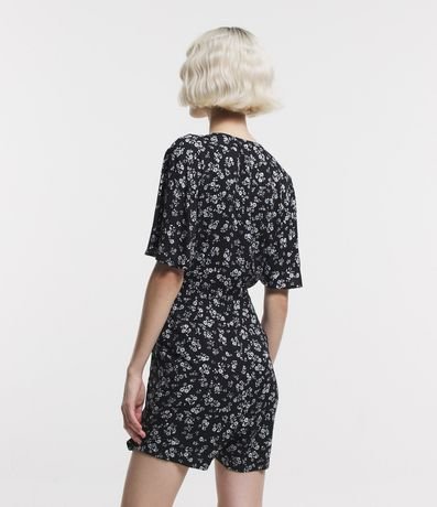 Enterito en Viscosa Floral Liberty con Escote Traspasado 3