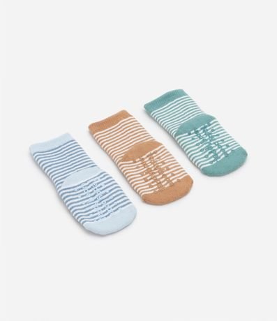 Kit 03 Medias Infantiles con Estampado de Animalitos - Talle 0 a 12 meses 2