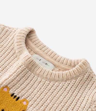 Buzo Infantil en Chenille con Bordado Animalitos - Talle 1 A 5 años 5