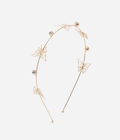 Kit con Vincha y Pinzas en Metal con Formato de Mariposas 3