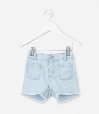 Short Infantil Jeans con Bolsillos y Terminación Deshilachada - Talle 1 a 5 años 1