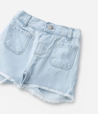 Short Infantil Jeans con Bolsillos y Terminación Deshilachada - Talle 1 a 5 años 4