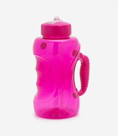 Botella de Plástico Deportiva con Correa y Pajita Reutilizable 1,5L 1