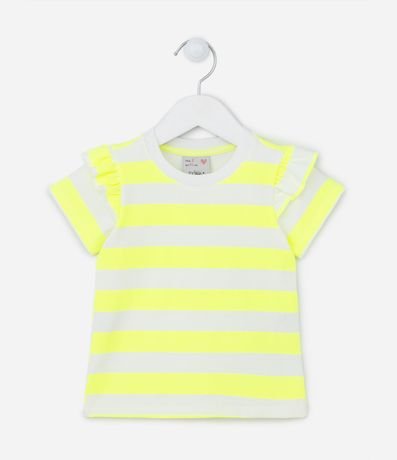 Conjunto Infantil con Rayas y Volados - Talle 1 a 5 años 2