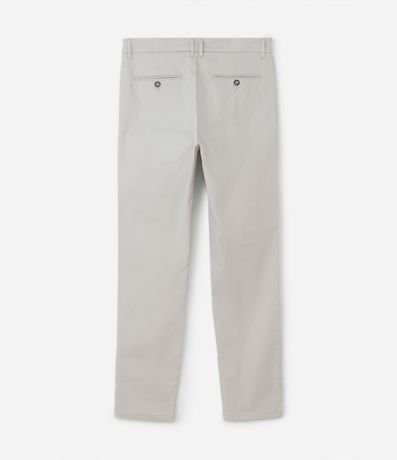 Pantalón Slim en Sarga con Bolsillos Cuchillo 6