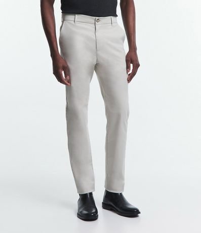 Pantalón Slim en Sarga con Bolsillos Cuchillo 2