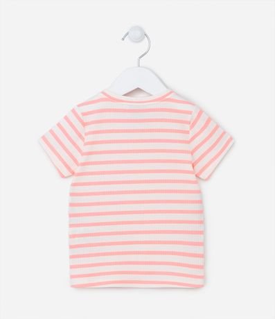 Blusa Infantil Acanalada con Estampa Rayada - Talle 1 a 5 años 2