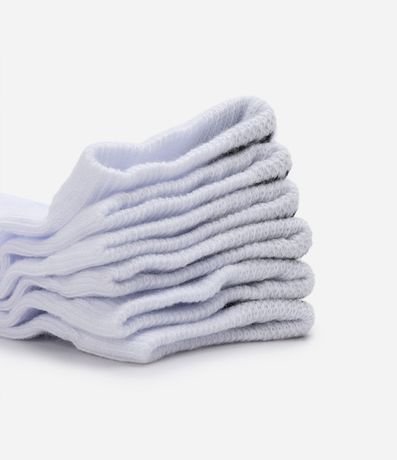 Kit 03 Pares de Medias Caña Corta Infantil Estampado Puma - Talle 25 al 34 4