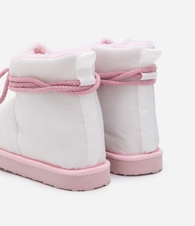 Pantufla Botinha Infantil con Lazo - Talle 29 al 38 2