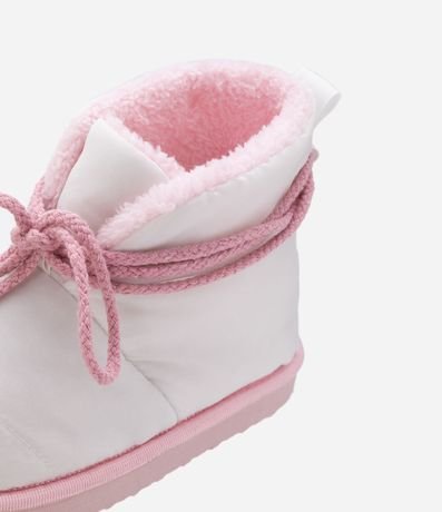 Pantufla Botinha Infantil con Lazo - Talle 29 al 38 3