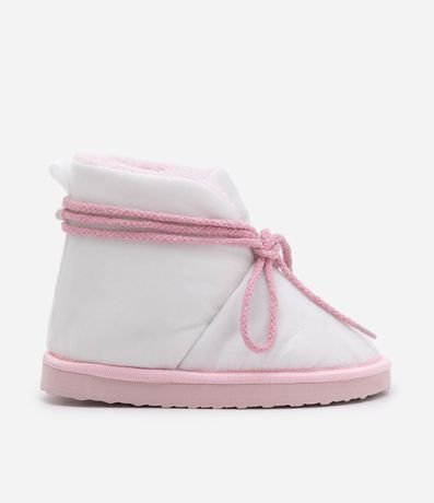 Pantufla Botinha Infantil con Lazo - Talle 29 al 38 5