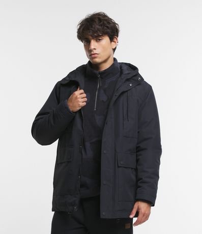 Campera en Microfibra con Bolsillo Interno
