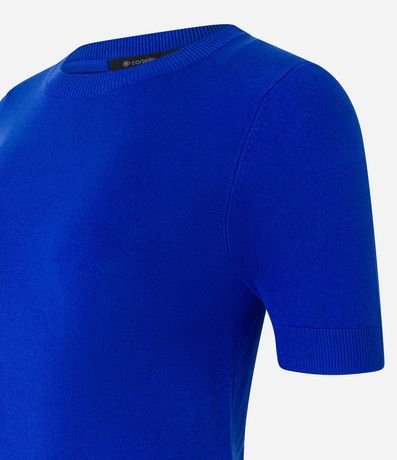 Blusa Básica en Punto con Manga Corta 7