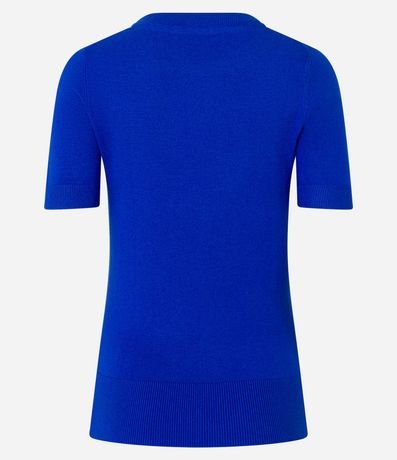 Blusa Básica en Punto con Manga Corta 8
