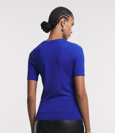 Blusa Básica en Punto con Manga Corta 5