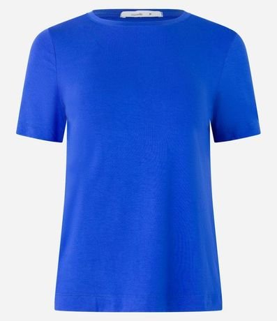 Blusa Básica en Viscosa con Escote Redondo 5