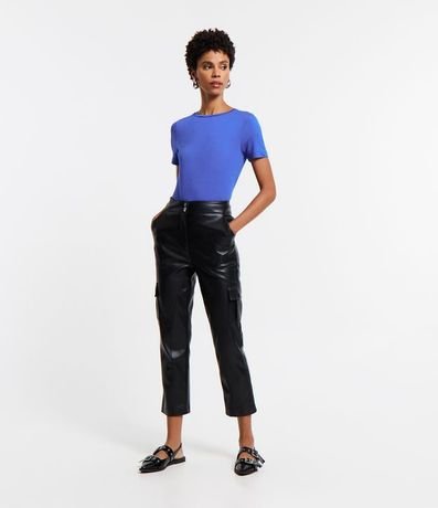 Blusa Básica en Viscosa con Escote Redondo 2