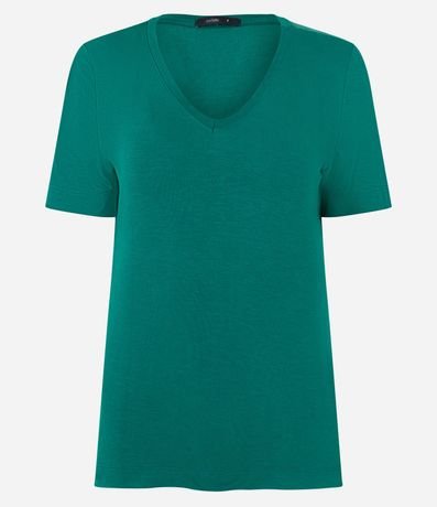 Blusa Básica en Viscosa con Escote V 6