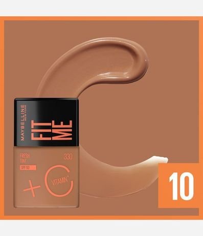 Base Líquida Maybelline NY Fit Me Fresh Tint Vitamina C FPS50 Tono 10 2