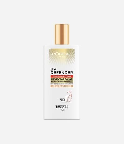 Protector Solar Facial L'Oréal Paris UV Defender Fluído Tono Medio 2