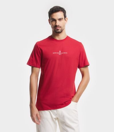 Remera Comfort en Algodón con Estampa de Lettering 2