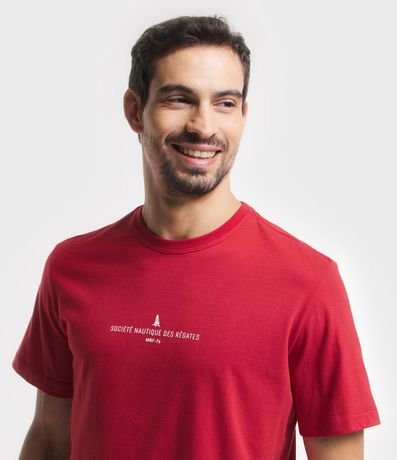 Remera Comfort en Algodón con Estampa de Lettering 5