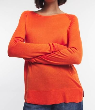 Suéter de Punto con Cuello Redondo 4