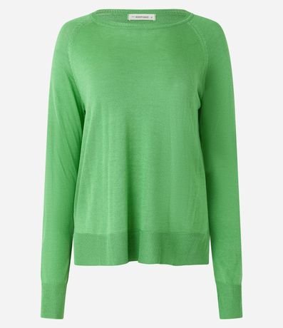 Suéter de Punto con Cuello Redondo 5