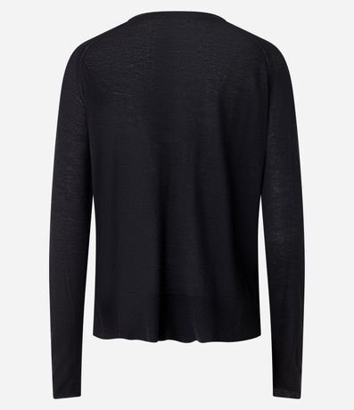 Suéter de Punto con Cuello Redondo 6