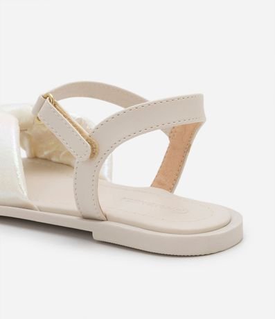 Sandalia Infantil con Lazo Metalizado - Talle 28 al 37 3