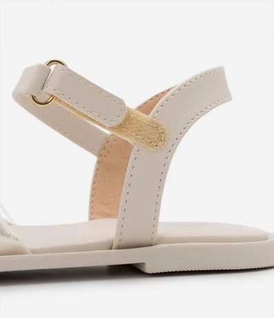 Sandalia Infantil con Lazo Metalizado - Talle 28 al 37 4