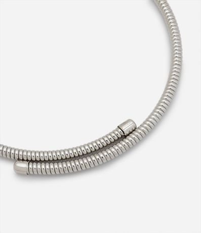 Collar Choker de Muelles con Textura Serpiente 2