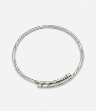 Collar Choker de Muelles con Textura Serpiente 3