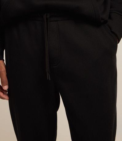 Pantalón Recto en Algodón con Bolsillos y Lazo en la Cintura 4