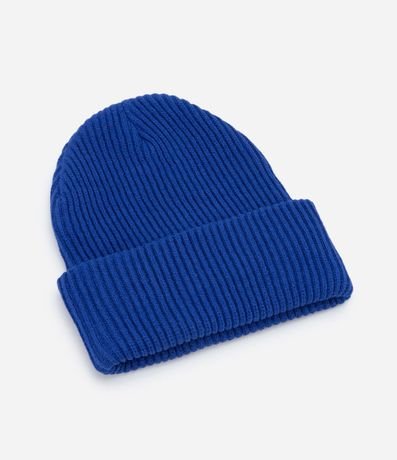 Gorro de Punto Acanalado con Bajo Plegado 2