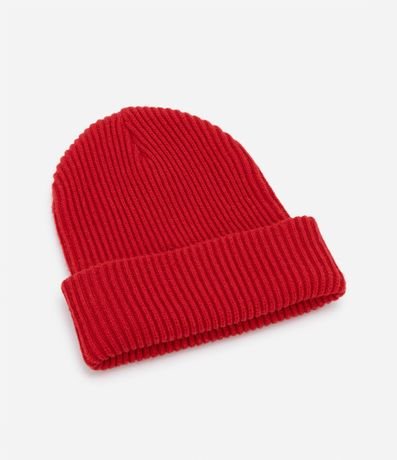Gorro de Punto Acanalado con Bajo Plegado 3