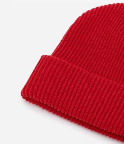 Gorro de Punto Acanalado con Bajo Plegado 3
