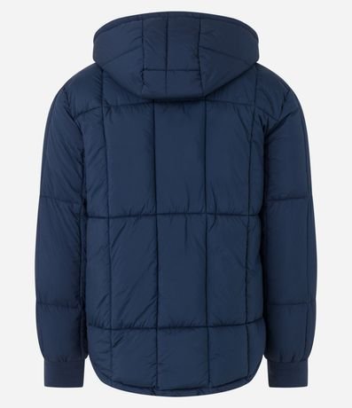 Campera Puffer Doble Faz con Capucha y Cuello Alto 10