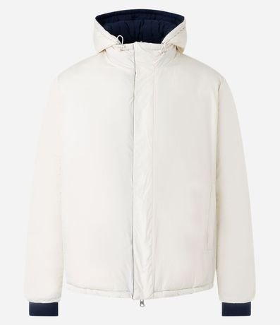 Campera Puffer Doble Faz con Capucha y Cuello Alto 11